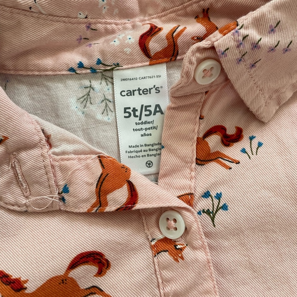 Carters Horse Print Dress - Girl - Picture 3 of 3